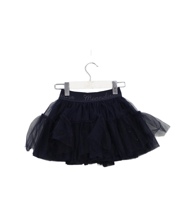 A Navy Tulle Skirts from Monnalisa in size 2T for girl. (Back View)