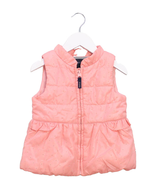 A Pink Outerwear Vests from Nautica in size 3T for girl. (Front View)
