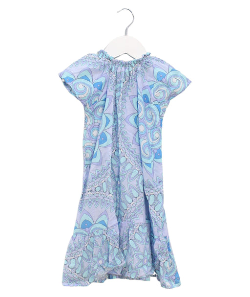 A Blue Short Sleeve Dresses from Vilebrequin in size 2T for girl. (Front View)