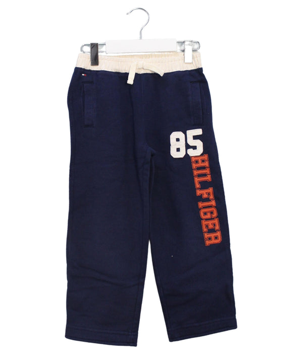 A Navy Sweatpants from Tommy Hilfiger in size 4T for boy. (Front View)