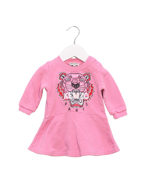 A Pink Long Sleeve Dresses from Kenzo in size 3-6M for girl. (Front View)