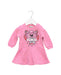 A Pink Long Sleeve Dresses from Kenzo in size 3-6M for girl. (Front View)