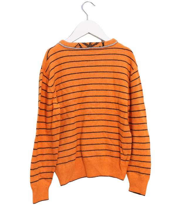 A Orange Knit Sweaters from Armani in size 8Y for boy. (Back View)