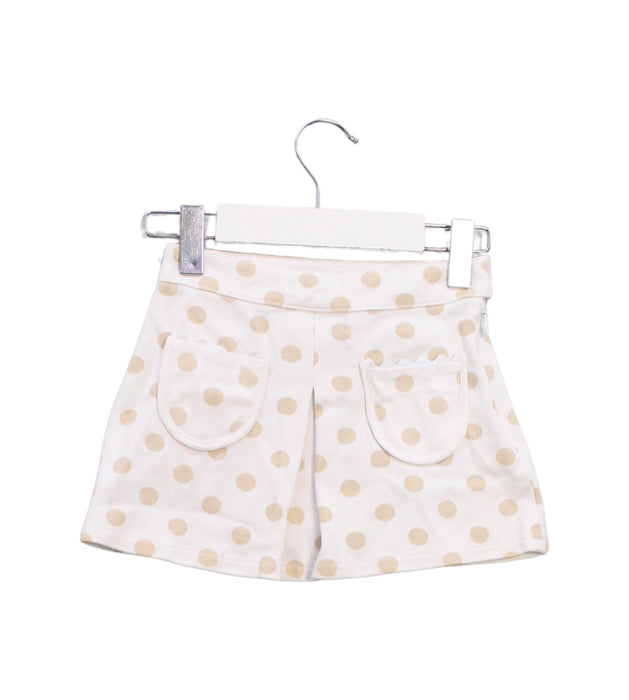 A White Short Skirts from Petit Bateau in size 4T for girl. (Back View)