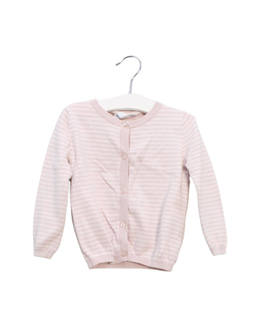 A Pink Cardigans from The Little White Company in size 12-18M for girl. (Front View)