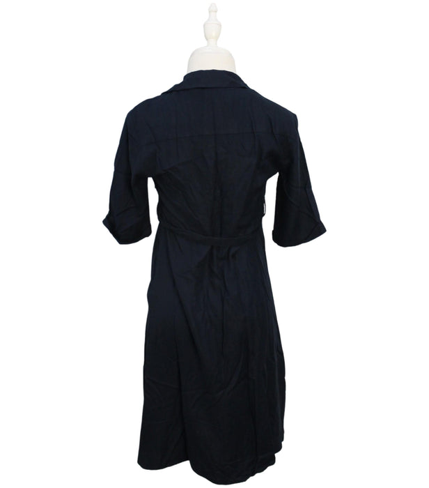 A Navy Short Sleeve Dresses from Isabella Oliver in size XS for maternity. (Back View)