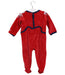 A Red Long Sleeve Jumpsuits from Petit Bateau in size 6-12M for boy. (Back View)