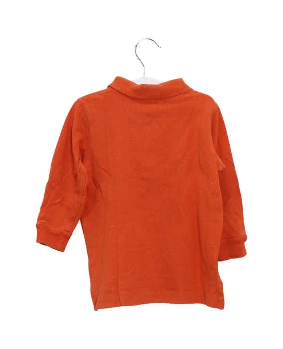 A Orange Long Sleeve Polos from Polo Ralph Lauren in size 12-18M for boy. (Back View)