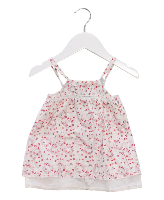 A Pink Sleeveless Dresses from Vertbaudet in size 3-6M for girl. (Front View)