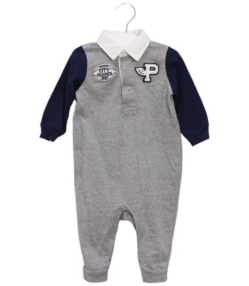 A Grey Jumpsuits from Ralph Lauren in size 3-6M for boy. (Front View)