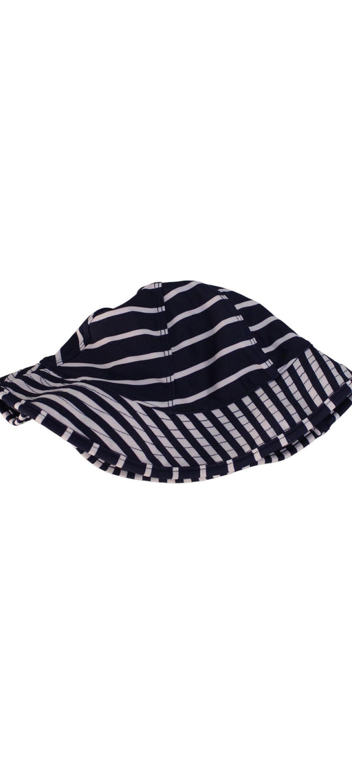 A Navy Sun Hats from Seed in size 6-12M for girl. (Front View)