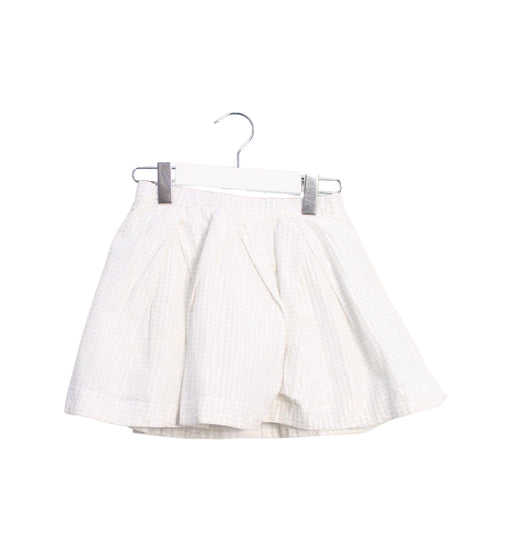 A White Short Skirts from Jacadi in size 4T for girl. (Front View)