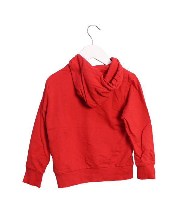 A Red Zippered Sweatshirts from Chicco in size 4T for boy. (Back View)