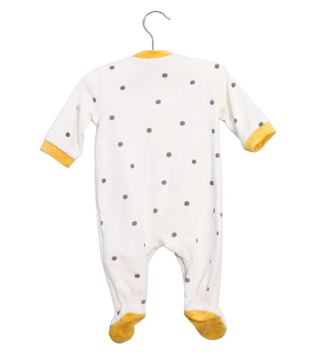 A White Onesies from Chicco in size 0-3M for boy. (Back View)