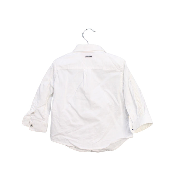 A White Shirts from Ferrari in size 6-12M for boy. (Back View)