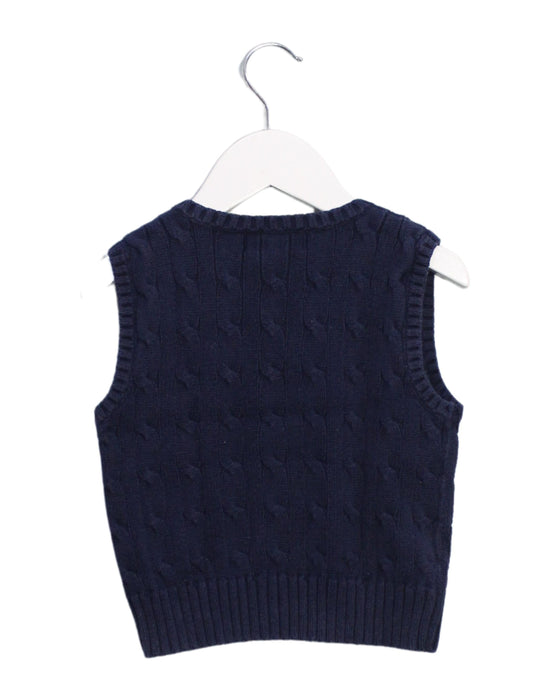 A Navy Sweater Vests from Polo Ralph Lauren in size 12-18M for boy. (Back View)