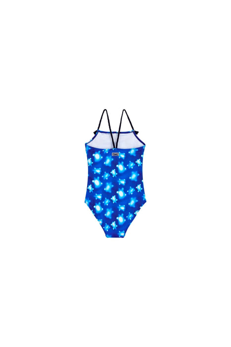 A Blue Swimsuits from Vilebrequin in size 4T for girl. (Back View)