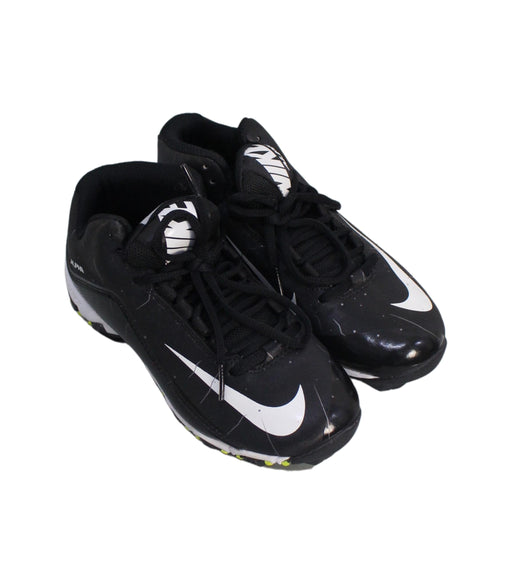 A Black Cleats/Soccer Shoes from Nike in size 7Y for boy. (Front View)