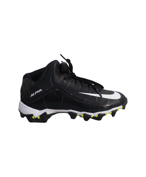 A Black Cleats/Soccer Shoes from Nike in size 7Y for boy. (Back View)