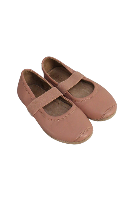 A Pink Flats from Bisgaard in size 4T for girl. (Front View)