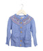 A Blue Cardigans from Jojo Maman Bébé in size 5T for girl. (Front View)