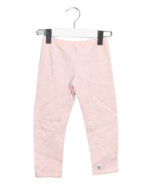 A Pink Sweatpants from Petit Bateau in size 3T for girl. (Front View)