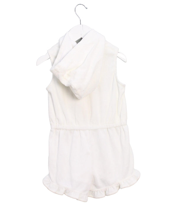 A White Sleeveless Rompers from Janie & Jack in size 3T for girl. (Back View)
