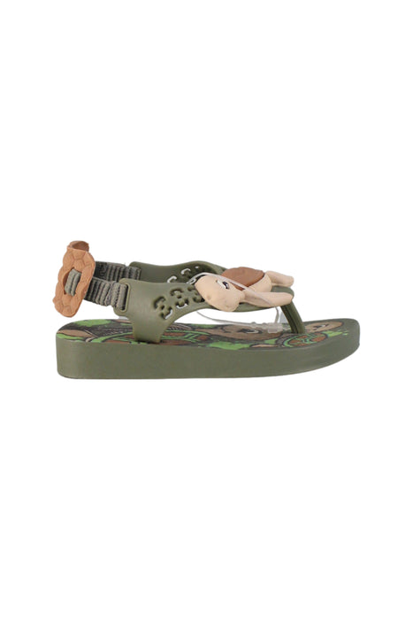 A Green Sandals from Ipanema in size 12-18M for boy. (Back View)