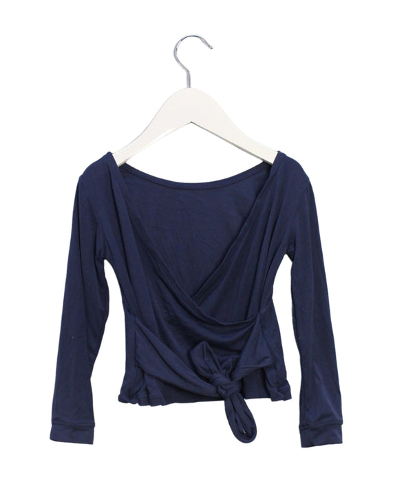 A Navy Long Sleeve Tops from Moody Tiger in size 4T for girl. (Back View)