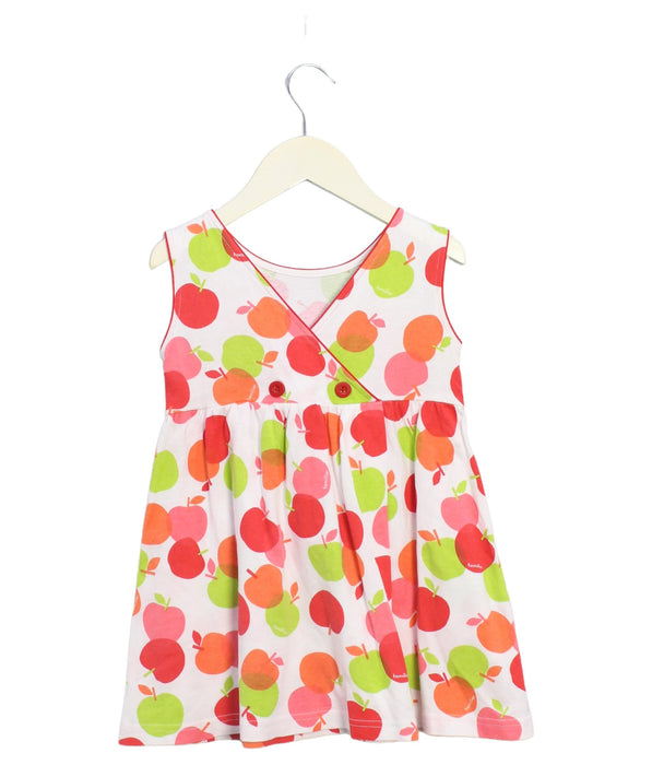 A Multicolour Sleeveless Dresses from Familiar in size 2T for girl. (Back View)