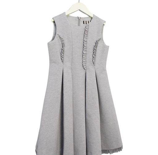A Grey Sleeveless Dresses from I Pinco Pallino in size 12Y for girl. (Front View)