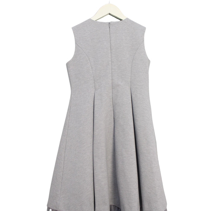 A Grey Sleeveless Dresses from I Pinco Pallino in size 12Y for girl. (Back View)
