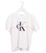 A White Short Sleeve T Shirts from Calvin Klein in size 8Y for girl. (Front View)
