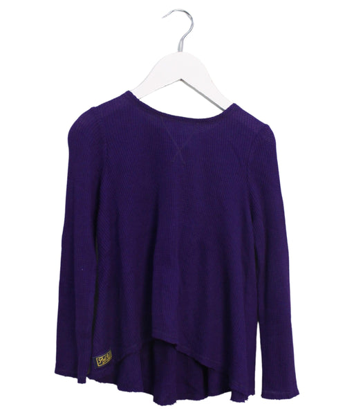 A Purple Long Sleeve Tops from Polo Ralph Lauren in size 4T for girl. (Front View)