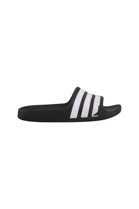 A Black Flip Flops from Adidas in size 6T for boy. (Back View)