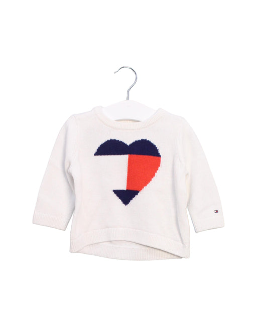 A White Knit Sweaters from Tommy Hilfiger in size 6-12M for girl. (Front View)