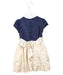 A Navy Short Sleeve Dresses from Busy Bees in size 4T for girl. (Back View)