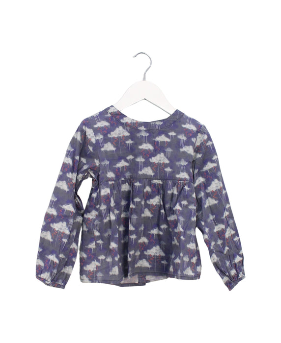 A Purple Long Sleeve Tops from Juliet & the Band in size 6T for girl. (Front View)