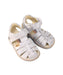A Silver Sandals from Primigi in size 18-24M for girl. (Front View)