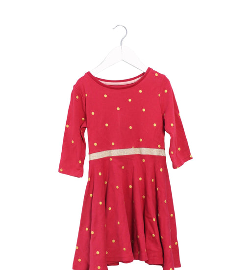 A Pink Long Sleeve Dresses from Boden in size 4T for girl. (Front View)