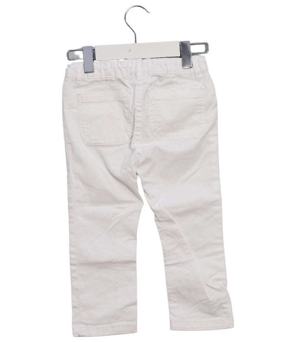 A White Casual Pants from Jacadi in size 18-24M for girl. (Back View)