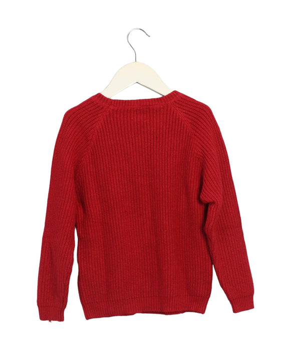 A Red Knit Sweaters from Carrément Beau in size 6T for boy. (Back View)