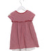A Red Short Sleeve Dresses from Steiff in size 3T for girl. (Back View)