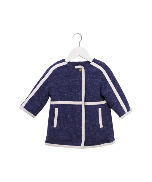 A Blue Lightweight Jackets from Tommy Hilfiger in size 12-18M for girl. (Front View)