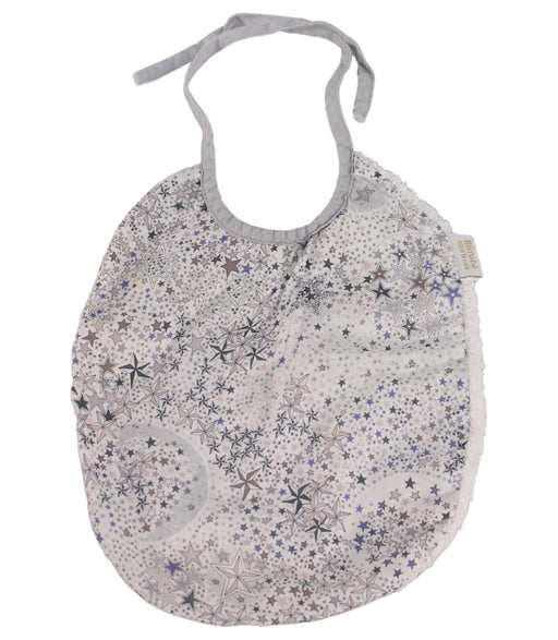 A Blue Bibs from Barnabé aime le café in size O/S for girl. (Front View)