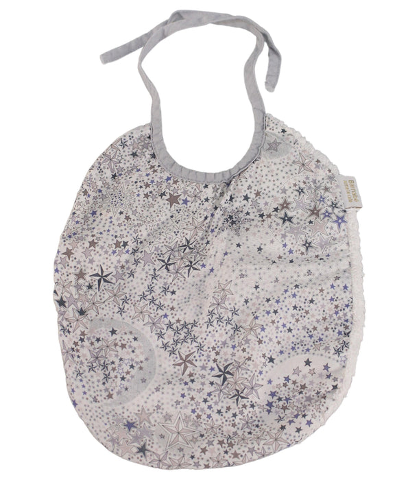 A Blue Bibs from Barnabé aime le café in size O/S for girl. (Front View)