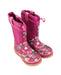 A Pink Winter Boots from Cougar in size 5T for girl. (Front View)