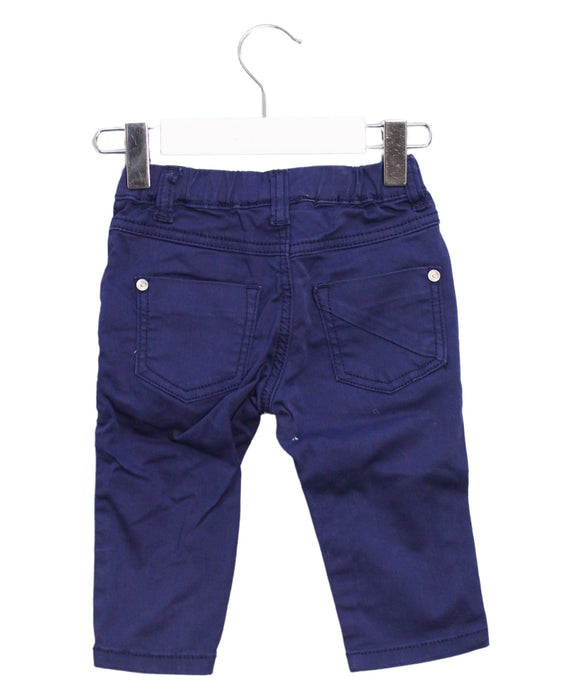 A Navy Casual Pants from Minibanda in size 6-12M for boy. (Back View)