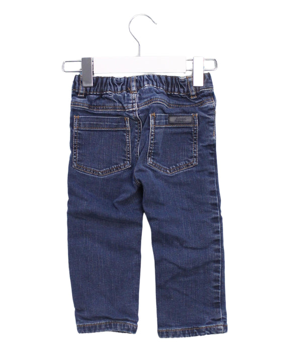A Navy Jeans from Jacadi in size 12-18M for boy. (Back View)