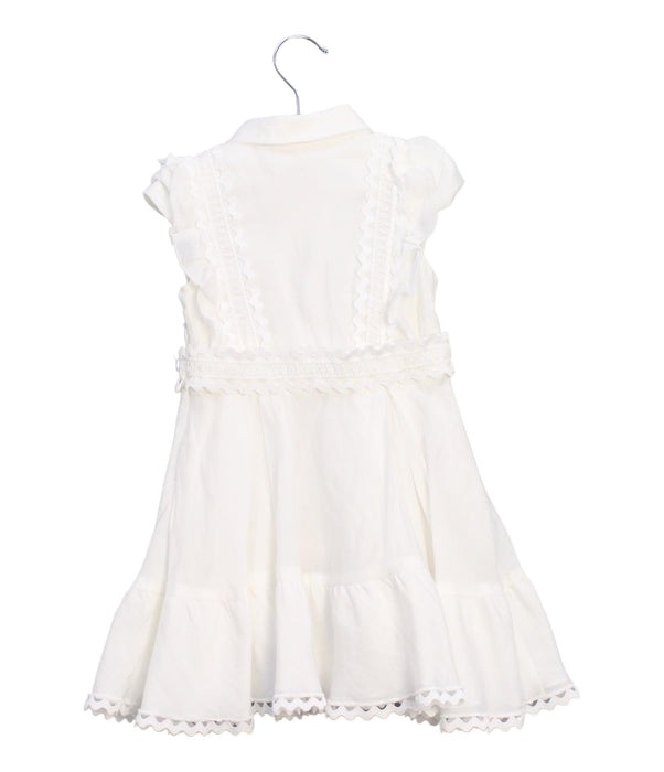 A White Short Sleeve Dresses from Nicholas & Bears in size 6-12M for girl. (Back View)